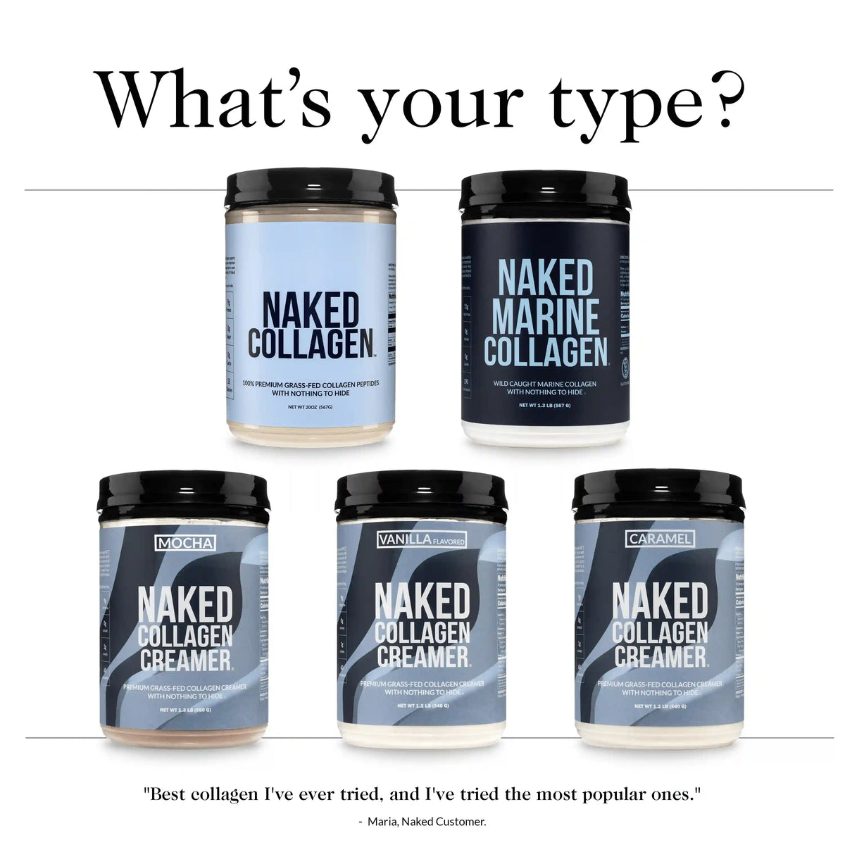 Collagen Peptides Protein Powder | Naked Collagen - 20 oz