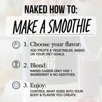 Chocolate Casein Protein Powder | Naked Chocolate Casein - 2LB