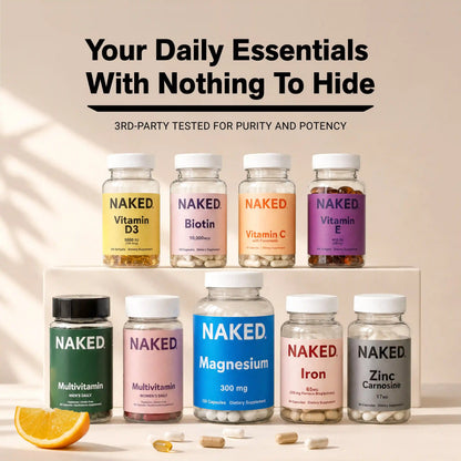 Daily Biotin Supplement | Naked Biotin - 120 Capsules