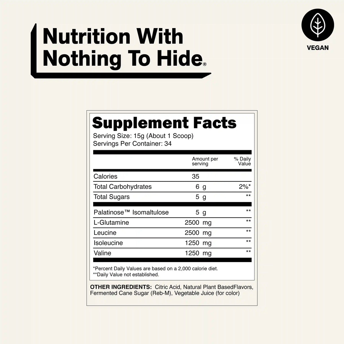 Strawberry Lemonade Branched Chain Amino Acids | Naked BCAAs - 34 Servings