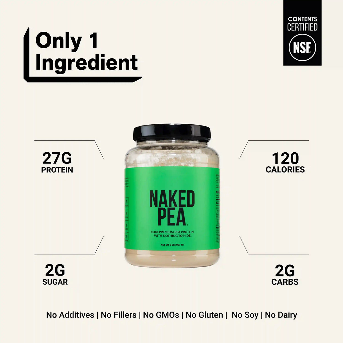 Pea Protein Powder | Naked Pea - 2LB