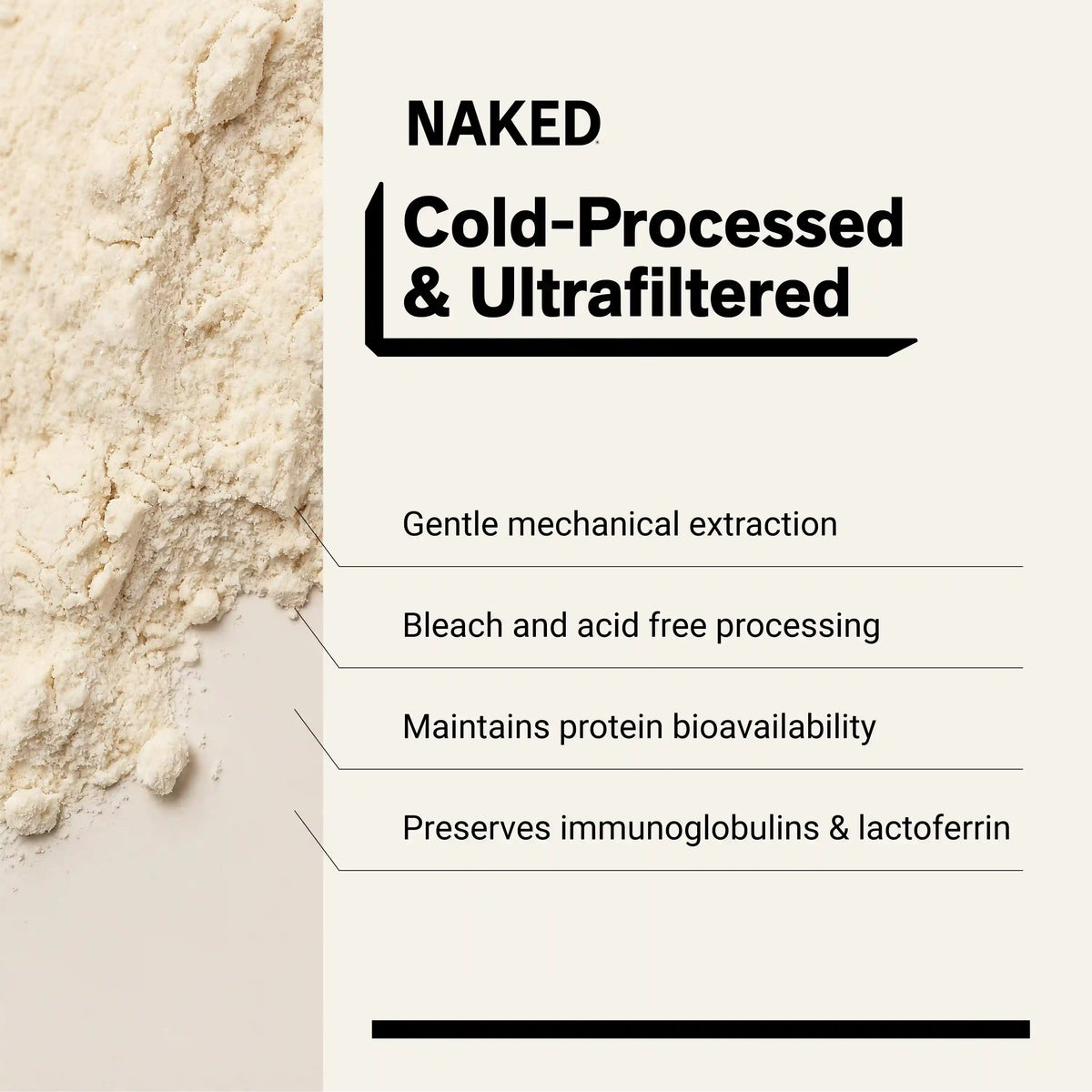 Grass Fed Whey Protein Powder | Naked Whey - 1LB